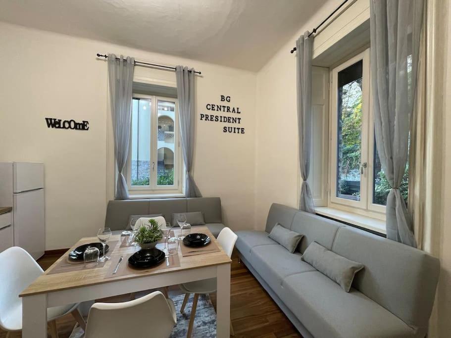 Bg Central President Suite Con Parcheggio - Vista Citta Alta Бергамо Екстериор снимка